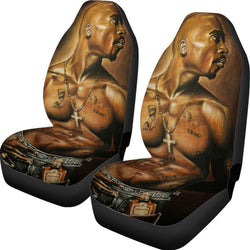 Tupac Art Image Universal Car Seat Cover With Thickened Back - TimelessGear9