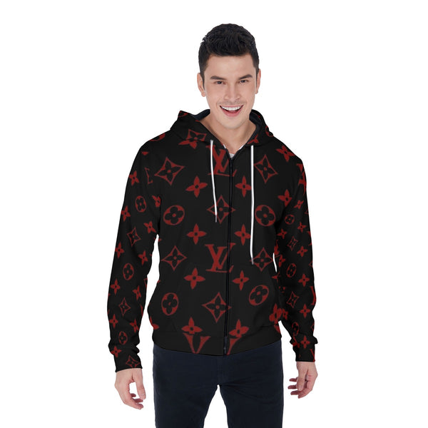 Luxury Logo Men's Mirco Fleece Zip Up Hoodie - TimelessGear9