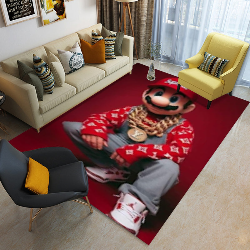 Hip Hop Mario Foldable Rectangular Floor Mat