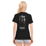 Marvel Official Wakanda Forever Unisex O-neck Short Sleeve T-shirt | 180GSM Cotton (DTF)