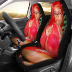 Sexy Red Universal Car Seat Cover With Thickened Back