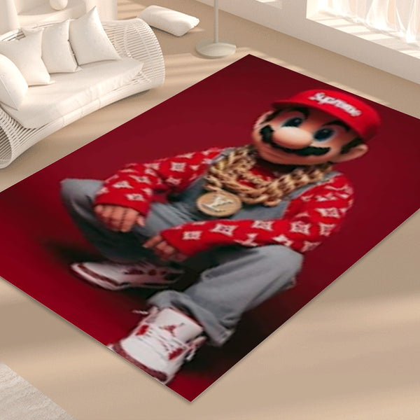 Hip Hop Mario Foldable Rectangular Floor Mat