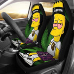 Supreme Bark Simpson Caniabas Universal Car Seat Cover With Thickened Back - TimelessGear9