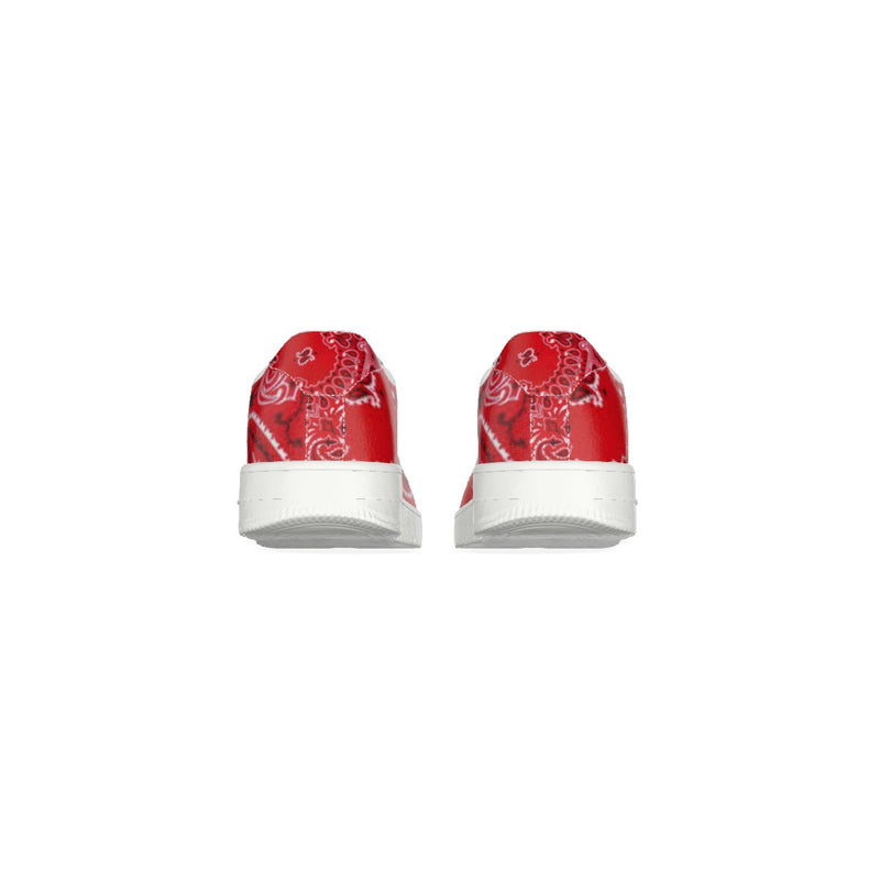 Red Customize Bandana AF1 Men's Air Force Shoes - TimelessGear9
