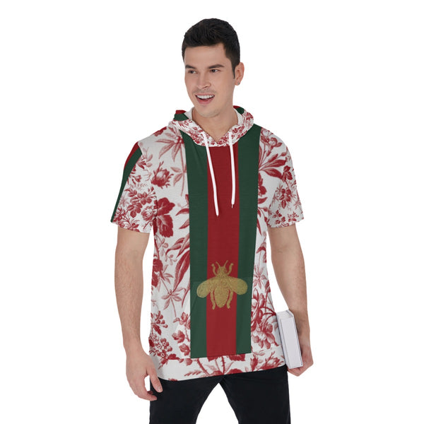 Gucci Stylish Men's Short Sleeve Hoodie T-Shirt - TimelessGear9