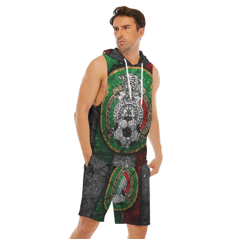 Mexican Futbol Men's Sleeveless Vest And Shorts Sets - TimelessGear9