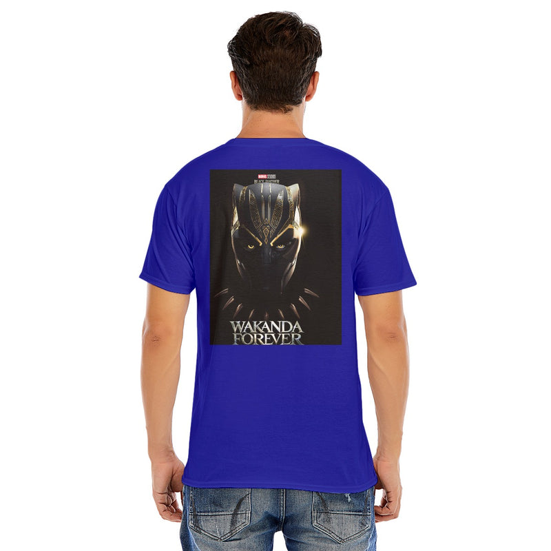 Marvel Official Wakanda Forever Unisex O-neck Short Sleeve T-shirt | 180GSM Cotton (DTF)