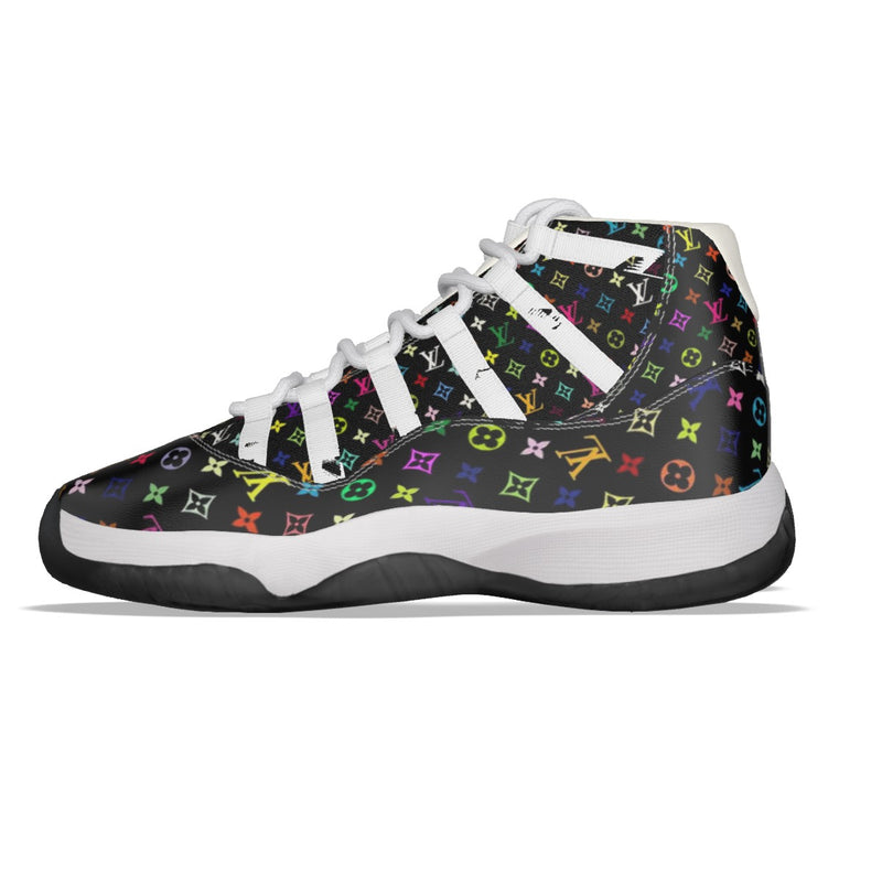 LV Print Up'S Jordan 11 Men's High Top Basketball Shoes - TimelessGear9