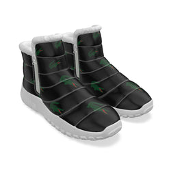 High Quality Luxury Lacoste Logo Print Men's Zip-up Snow Boots - TimelessGear9