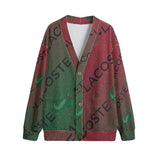 Unisex V-neck Cardigan With Button Closure Lacoste Print - TimelessGear9