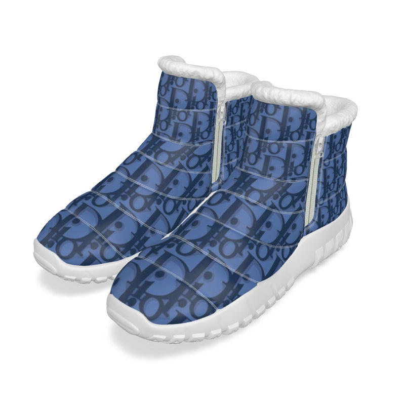Luxury Designer Logo Women's Zip-up Snow Boots - TimelessGear9