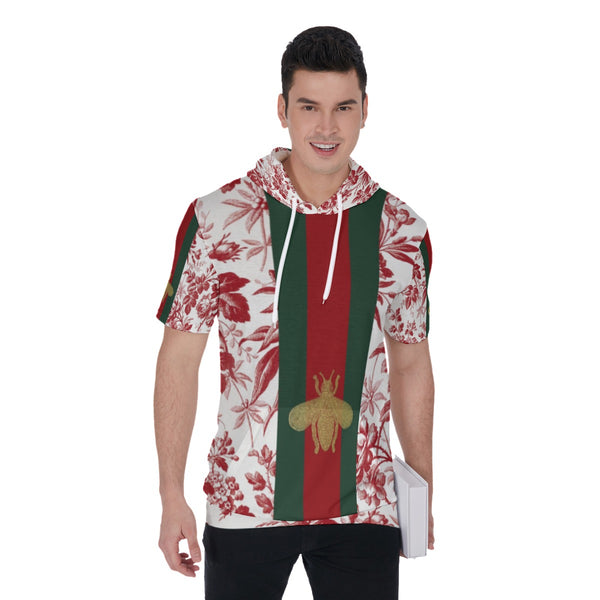 Gucci Stylish Men's Short Sleeve Hoodie T-Shirt - TimelessGear9