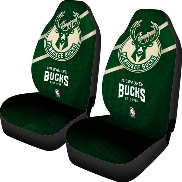 Milwaukee Bucks Universal Car Seat Cover With Thickened Back - TimelessGear9