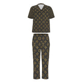 Unisex Fashion Scrub Set With Six Pocket