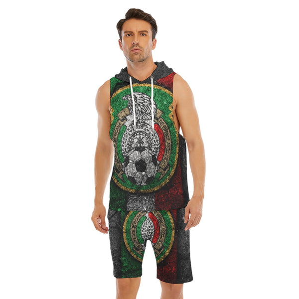 Mexican Futbol Men's Sleeveless Vest And Shorts Sets - TimelessGear9