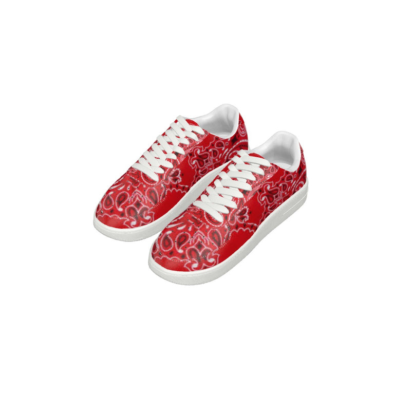 Red Customize Bandana AF1 Men's Air Force Shoes - TimelessGear9