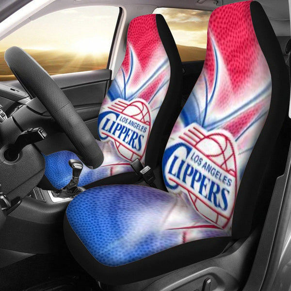 LA Clippers Universal Car Seat Cover With Thickened Back - TimelessGear9
