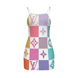 Luxury Designer Brand Stylish Women's Cami Dress (Plus Size)