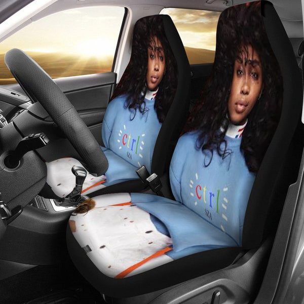 SZA Solana R&B Music Iconic Plush Car Seat Cover With Thickened Back