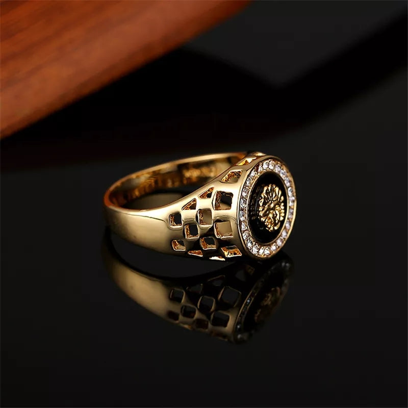 Mens Zircon Fashion Versace Domineering Ring