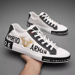 Mens Genuine Leather High Luxury Sneakers