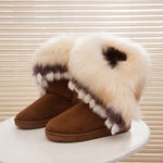 Women Fur Warm Ankles Snow Boots - TimelessGear9
