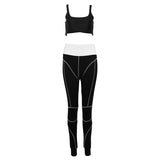 Kyliejenner Cotton Sports Two Pieces Gymwear Designer New Fashion Spaghetti Straps - TimelessGear9