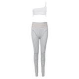 Kyliejenner Cotton Sports Two Pieces Gymwear Designer New Fashion Spaghetti Straps - TimelessGear9