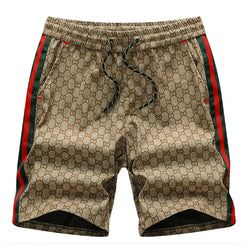 Shorts Summer Print Drawstring Shorts Men Wide Straight Outdoor - TimelessGear9