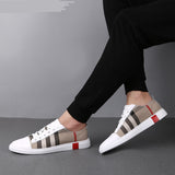 Men Fashion Sneakers High Quality Casual Genuine Leather Shoes - TimelessGear9