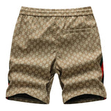 Shorts Summer Print Drawstring Shorts Men Wide Straight Outdoor - TimelessGear9