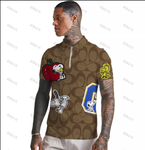 Luxury Men's High Quality Coach Logo Polo Shirt With Zip - TimelessGear9