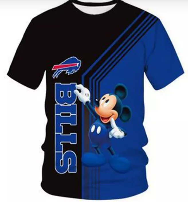 NFL Football Disney Mouse Unisex Casual Tee Shirt - TimelessGear9