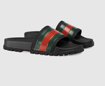 Gucci Herren Designer Gummisandalen