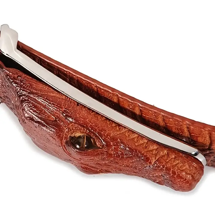 Mexican Crocodile Head Masculine Belt