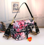 Very Popular Distinguish Christian Dior Saddle Wallet Purse Shoulder Bag