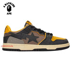 Sunkist Orange Bathing Ape Herren Bapesta Air Retro
