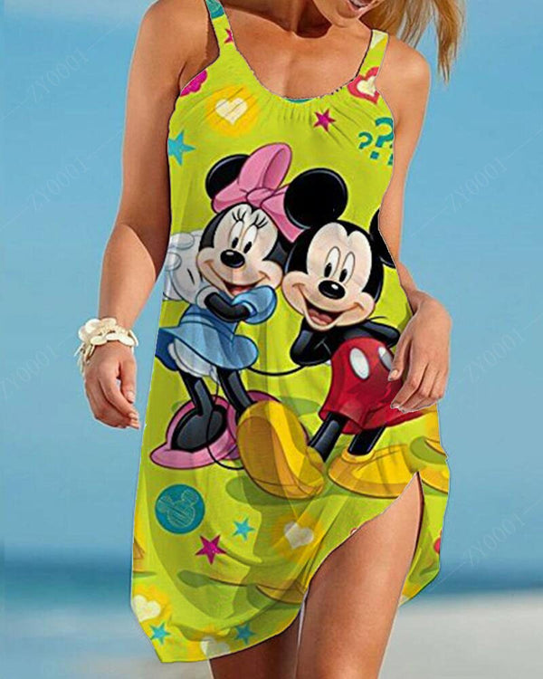 Sling Summer Dress Plus Size Party Dresses 4xl 5xl 6xl Disney Large Elegant Women's Summer Dresses 2022 Year Fashion Seaside - TimelessGear9