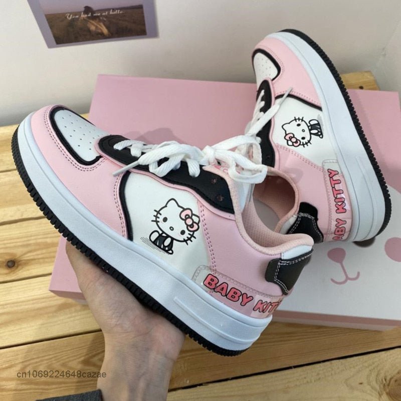 AF1 Hello Kitty Creative Sneakers 2023 New Girl Cartoon Pink Sport Shoes - TimelessGear9
