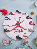 Air Jordan 12 Inch Sneaker Clock Flight Wall 3D Clock - TimelessGear9
