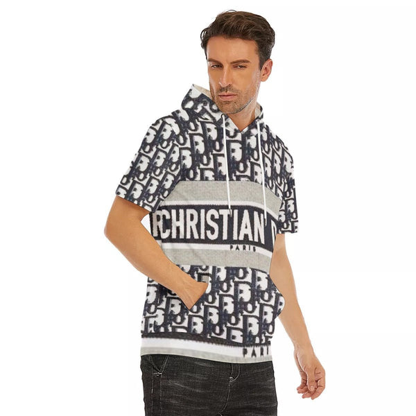 All-Over Print Men's Short Sleeve Hoodie T-Shirt | Cotton - TimelessGear9