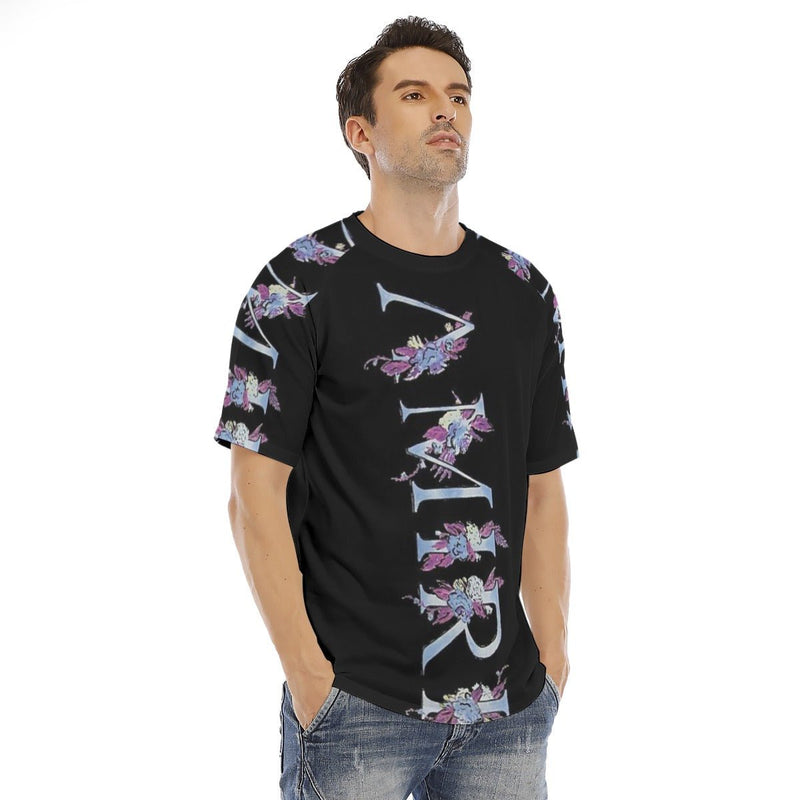 Amiri Luxury Big Logo Print Men's O-neck Short Sleeve T-shirt - TimelessGear9