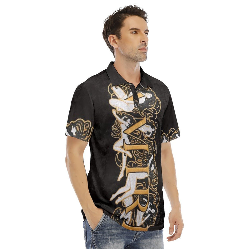 Amiri Luxury Sport Print Men's Polo Shirt | Velvet - TimelessGear9