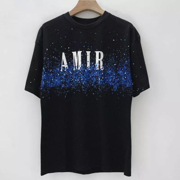 Art Starry Paint Splatter Amiri Pullover Tee Homme Soft Shirt - TimelessGear9