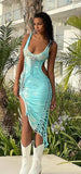 Asymmetrical hem slip bondage dress - TimelessGear9