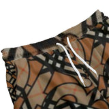 Athletic Men's Luxury Burberry Printed Design Plush Thick Pants - TimelessGear9