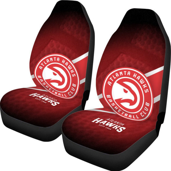 Atlanta Hawks Logo Universal Car Seat Cover With Thickened Back - TimelessGear9