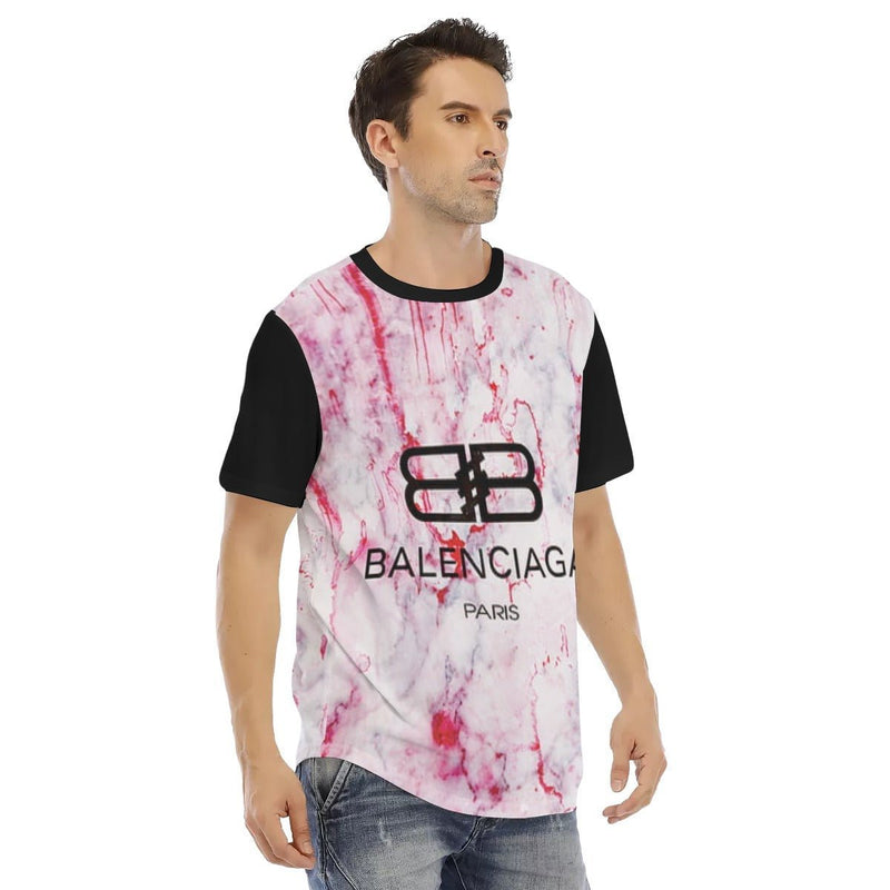 Balenciaga Men's Short Sleeve Rounded Hem T-shirt - TimelessGear9
