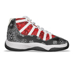 Bandana Customize Jordan 11 Red & Black Men's High Top Basketball Shoes - TimelessGear9