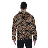 Big Men's Heavy Hammer Jack Burberry Printed Fleece Raglan Zip Up Hoodie With Pocket - TimelessGear9